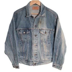 Vintage Levis Jacket 70507 0218 Type 3 Light Blue Denim Jean Trucker USA Sz M
